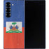 Haitian Flag Distressed Galaxy Z Fold6 Skin